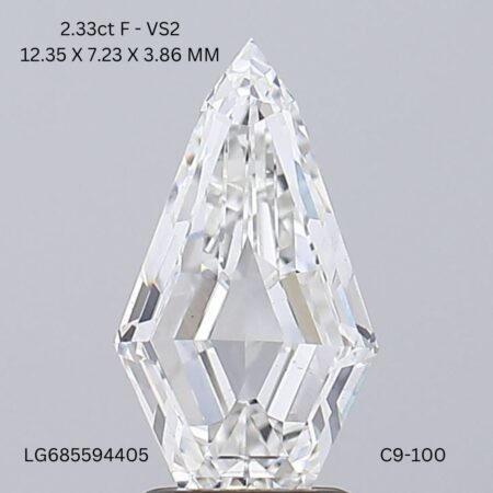 2.33 Carat F Diamond Step Cut Lab-Grown Diamond - VS2