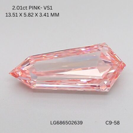 2.01 CT PINK VS2 SHIELD diamond Fancy Shape