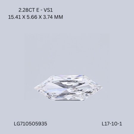 2.28 CT E VS1 HEXAGONAL diamond Fancy Shape
