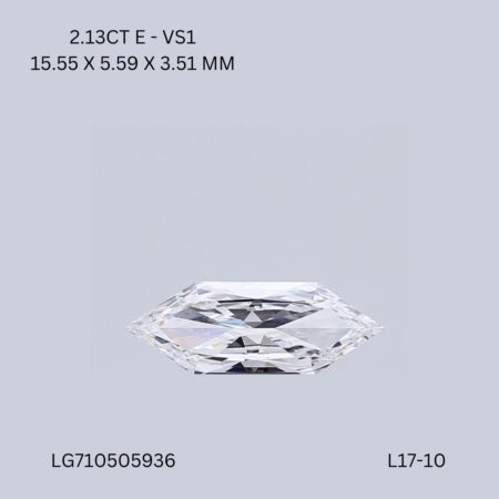 2.13 CT E VS1 HEXAGONAL diamond Fancy Shape