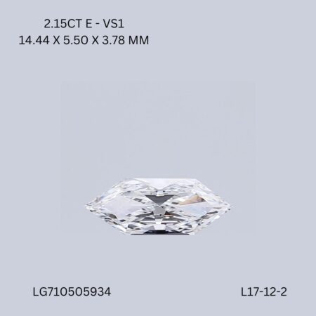 2.15 CT E VS1 HEXAGONAL diamond Fancy Shape