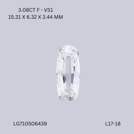 3.08 CT F VS1 OVAL diamond Fancy Shape