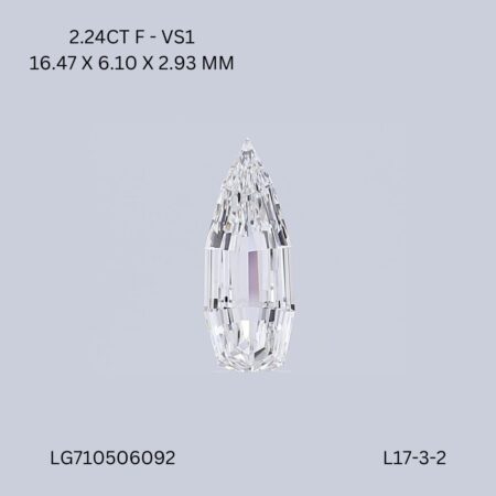 2.24 CT F VS1 PEAR diamond Fancy Shape