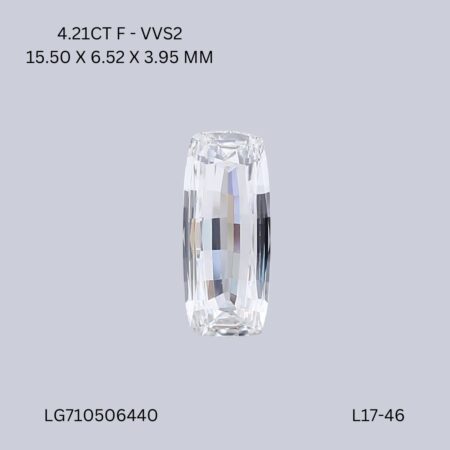 4.21 CT F VVS2 CUSHION diamond Fancy Shape