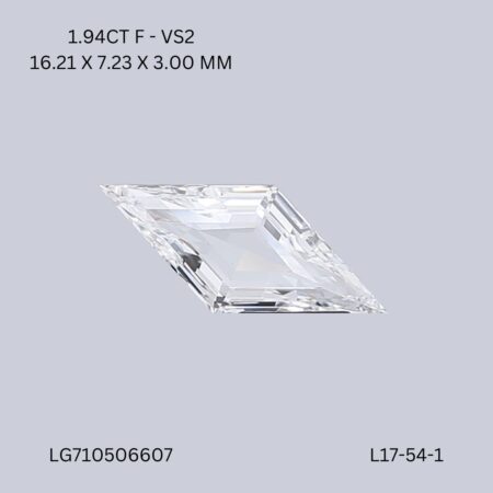 1.94 CT F VS2 LOZENGE diamond Fancy Shape