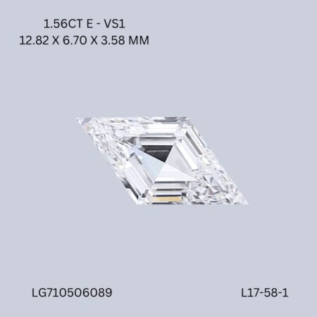 1.56 CT E VS1 LOZENGE diamond Fancy Shape