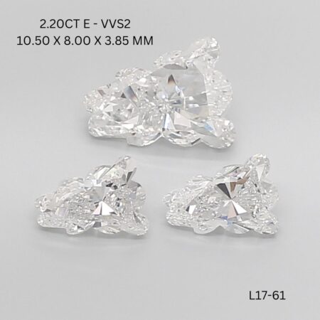 2.20 CT E VVS2 TEDDY diamond Fancy Shape