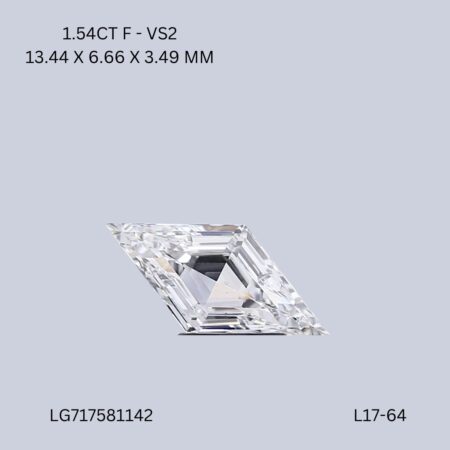 1.54 CT F VS2 LOZENGE diamond Fancy Shape