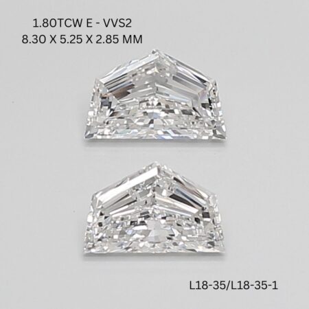 1.8 CT E VVS2 CADILLAC diamond Matching Pair
