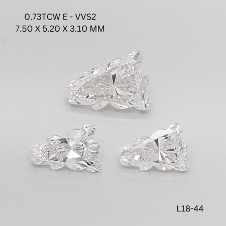 1.5 CT E VVS2 TEDDY diamond Matching Pair
