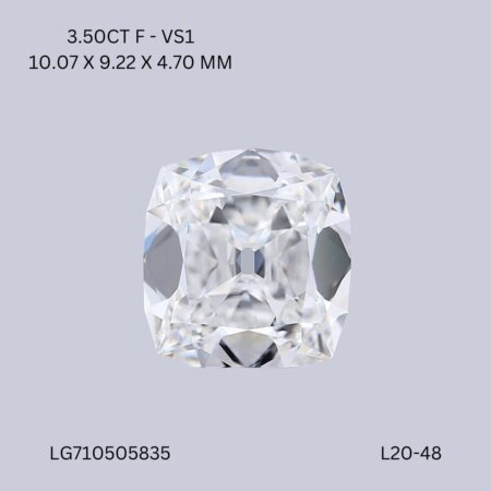 3.50 CT F VS1 CUSHION diamond Fancy Shape