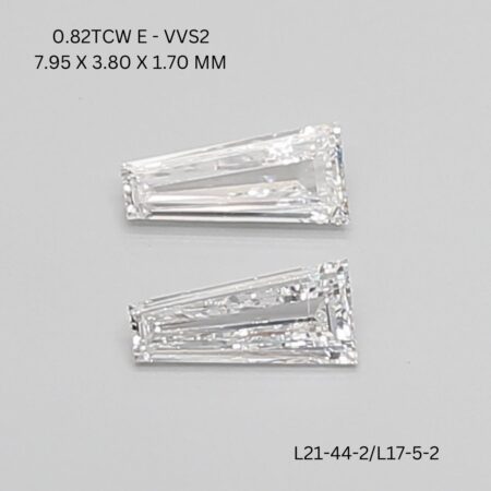 0.82 CT E VVS2 TAPER diamond Matching Pair