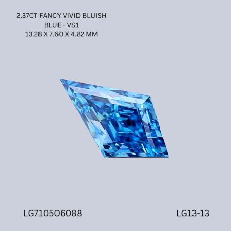 2.37 CT BLUE VS1 KITE diamond Fancy Shape