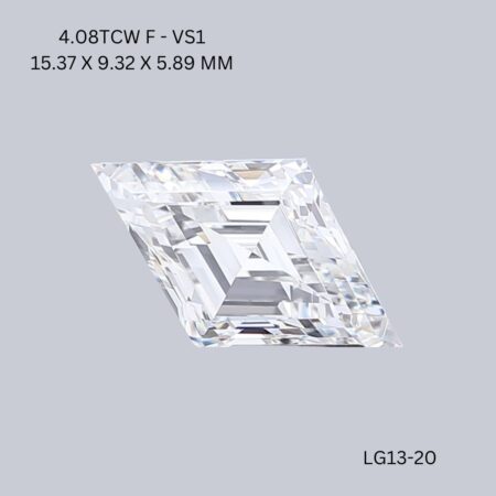 4.08 CT E VS1 LOZENGE diamond Fancy Shape