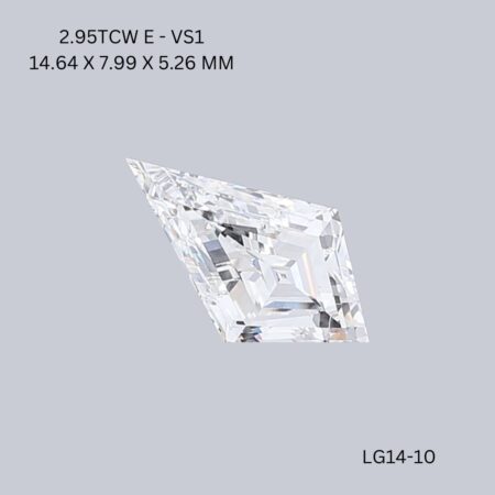 2.95 CT E VS1 KITE diamond Fancy Shape