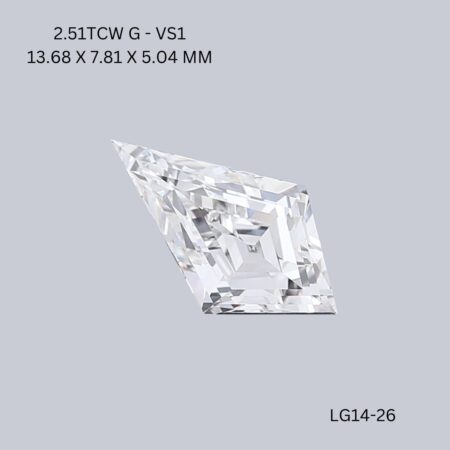 2.51 CT G VS1 KITE diamond Fancy Shape