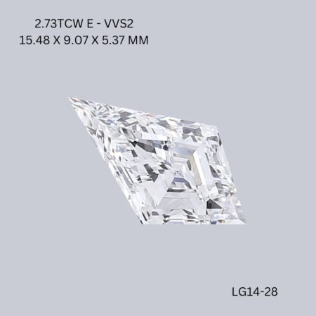 3.73 CT E VVS2 KITE diamond Fancy Shape