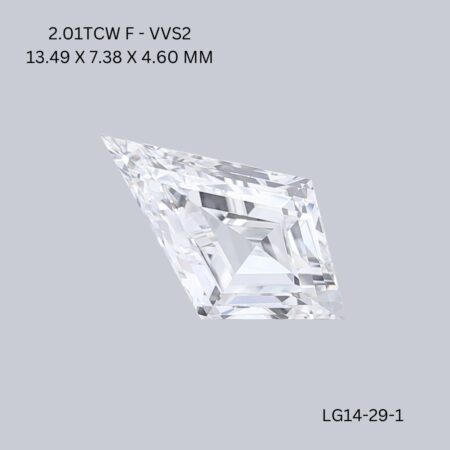 2.01 CT F VVS2 KITE diamond Fancy Shape