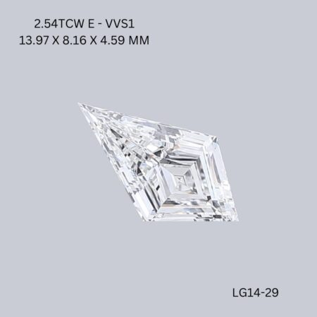 2.54 CT E VVS1 KITE diamond Fancy Shape