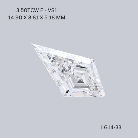 3.50 CT E VS1 KITE diamond Fancy Shape
