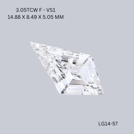 3.05 CT F VS1 KITE diamond Fancy Shape