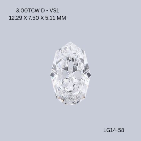 3.00 CT D VS1 OCTAGONE diamond Fancy Shape