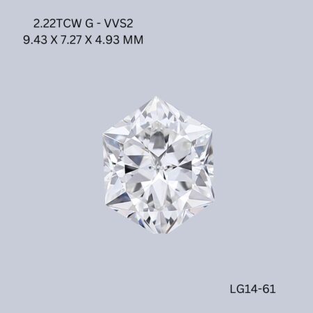 2.22 CT G VVS2 HEXAGONAL diamond Fancy Shape