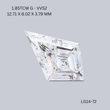 1.85 CT G VVS2 KITE diamond Fancy Shape