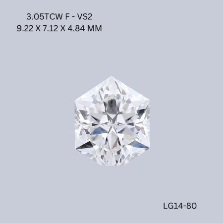 2.05 CT F VS2 HEXAGONAL diamond Fancy Shape