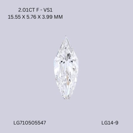 2.01 CT F VS1 MARQUISE diamond Fancy Shape