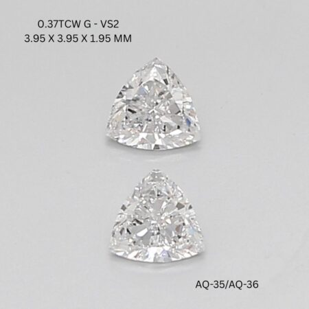 0.37 CT G VS2 TRILLIANT diamond Pairs Inventory