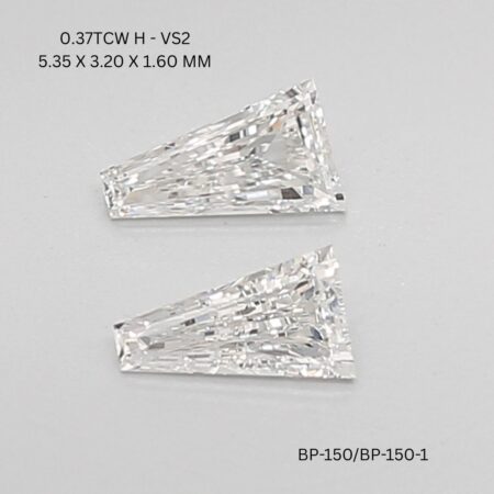 0.37 CT H VS2 TAPER diamond Pairs Inventory