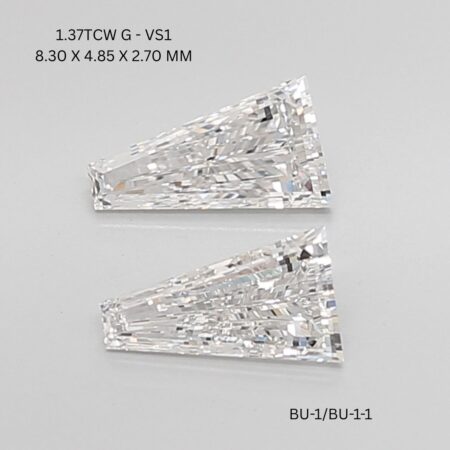 1.37 CT G VS1 TAPER diamond Pairs Inventory