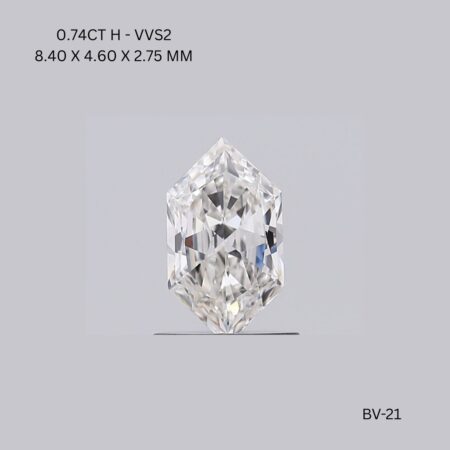0.74 CT H VVS2 HEXAGONAL diamond Fancy Shape