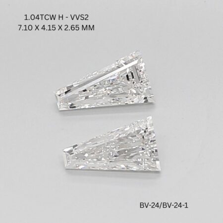 1.04 CT H VVS2 TAPER diamond Pairs Inventory