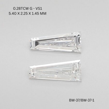 0.28 CT G VS1 TAPER diamond Pairs Inventory