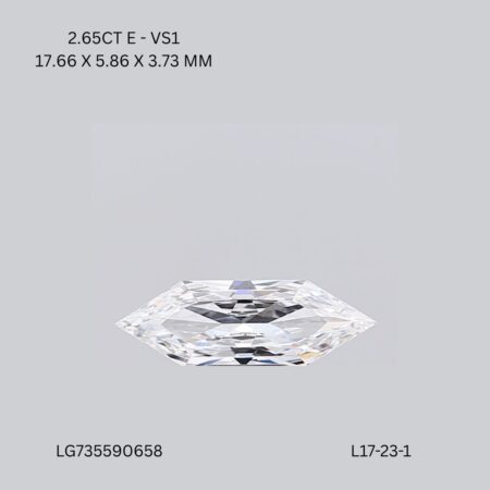 2.65 CT E VS1 HEXAGONAL diamond Fancy Shape
