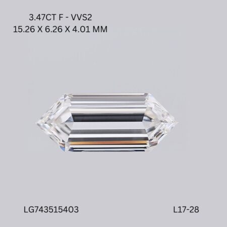 3.47 CT F VVS2 HEXAGONAL diamond Fancy Shape