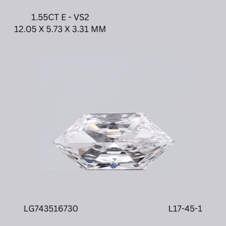 1.55 CT E VS2 HEXAGONAL diamond Fancy Shape