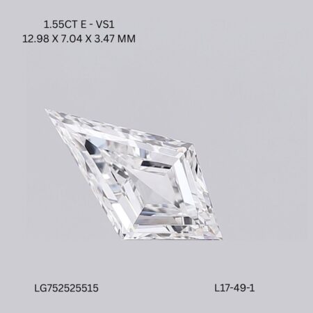 1.55 CT E VS1 KITE diamond Fancy Shape