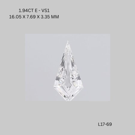 1.94 CT E VS1 KITE diamond Fancy Shape
