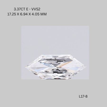 3.37 CT E VVS2 HEXAGONAL diamond Fancy Shape