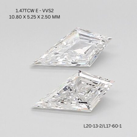 1.47 CT E VVS2 KITE diamond Pairs Inventory