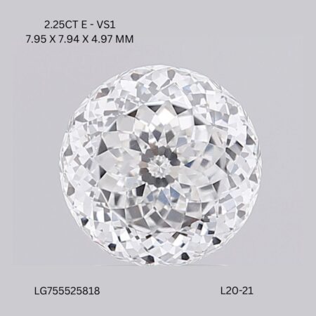 2.25 CT E VS1 ROUND diamond Fancy Shape