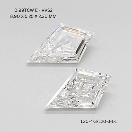 0.99 CT E VVS2 KITE diamond Pairs Inventory