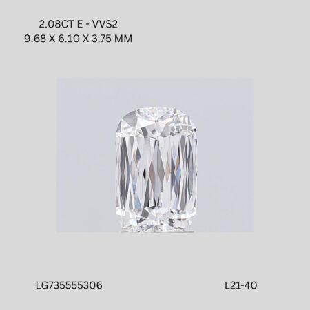 2.08 CT E VVS2 ASHOKA diamond Fancy Shape